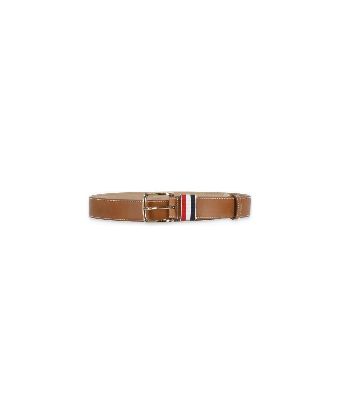 Thom Browne '35mm Belt Rwb Loop' Leather Belt - Brown ベルト