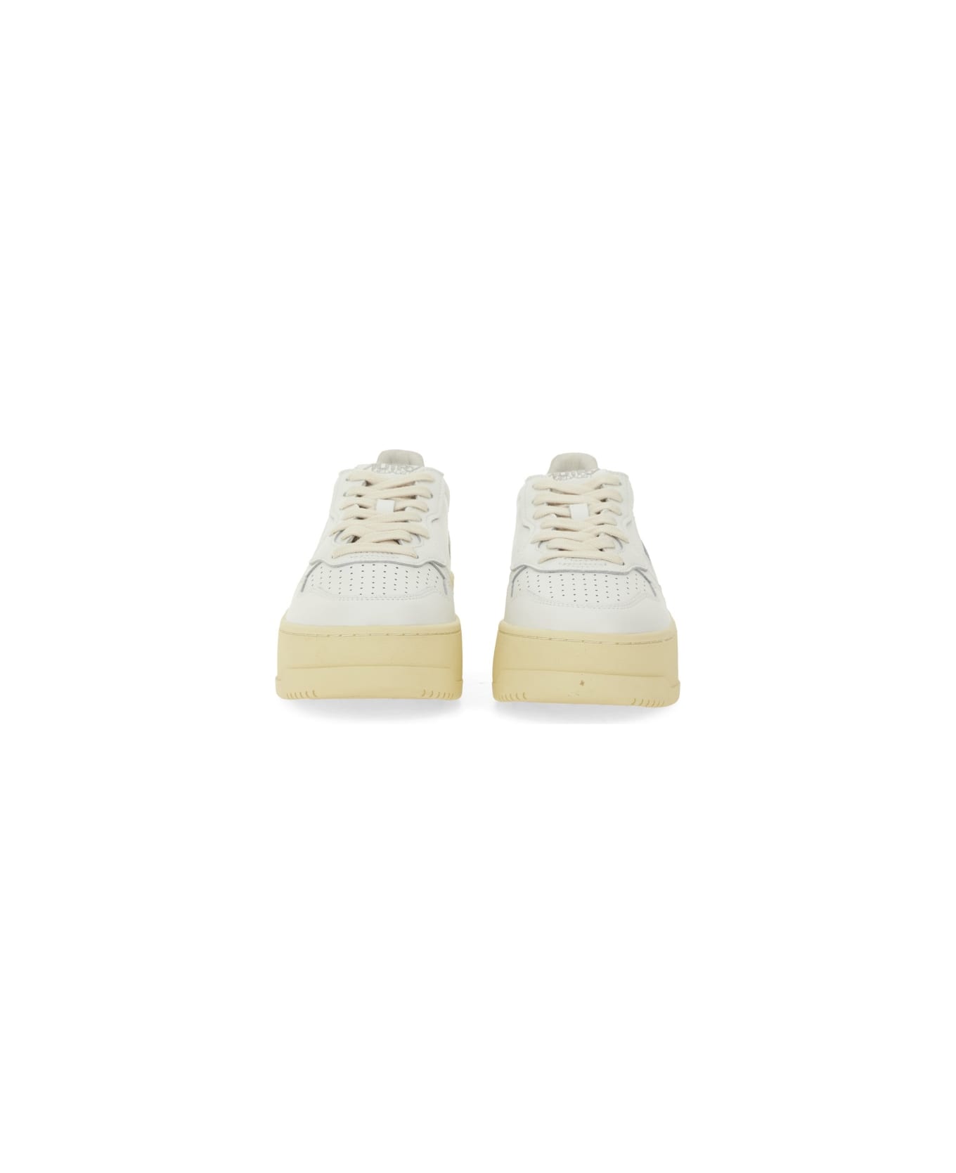 Autry "medalist" Platform Sneaker - WHITE