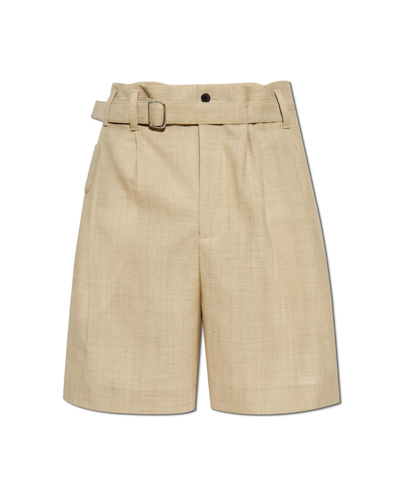 Jacquemus Pleated Shorts - Beige