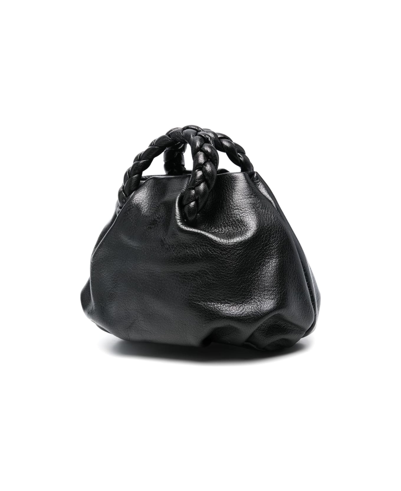 Hereu Bombon Small Leather Handbag - Black