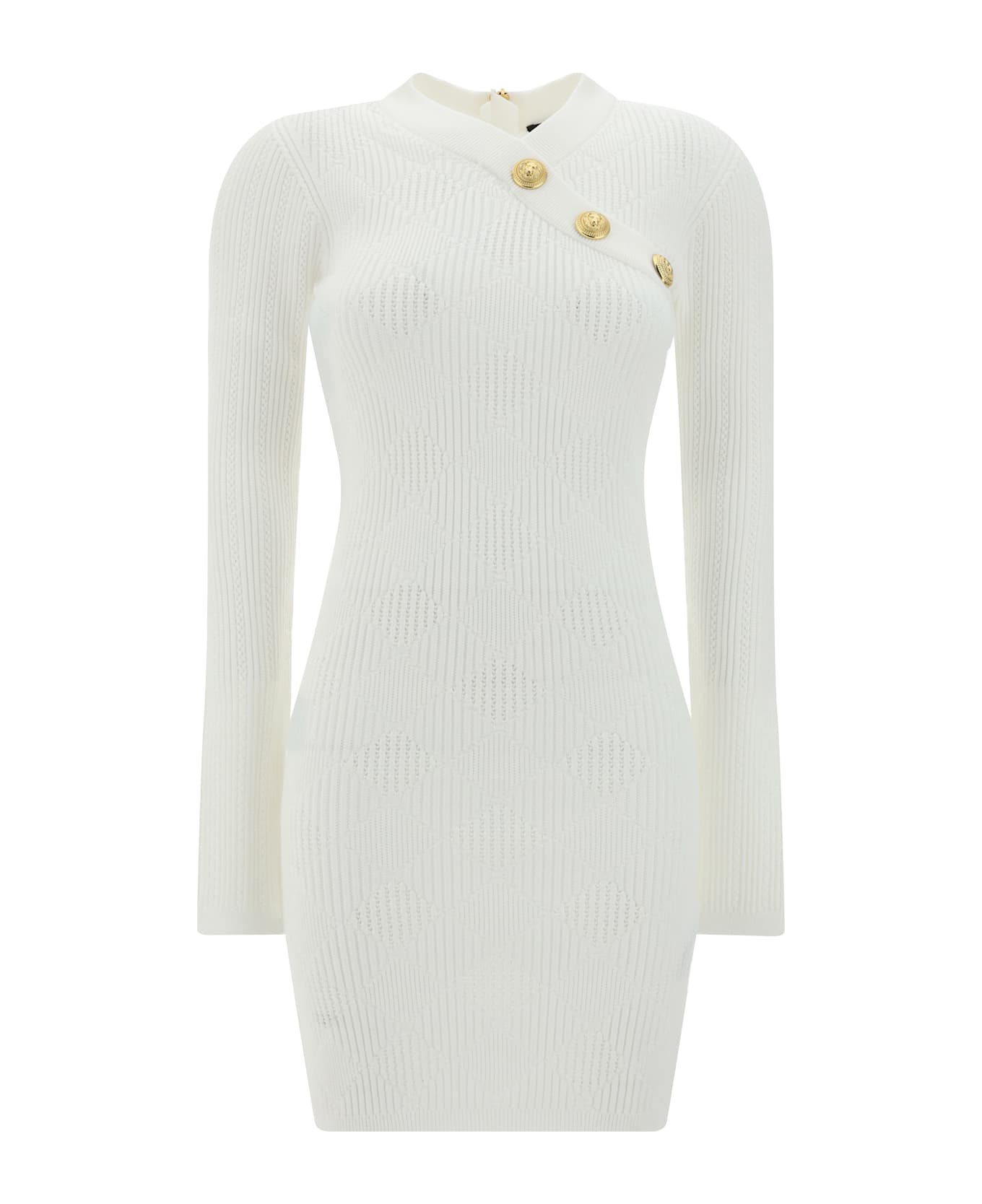 Balmain Mini Dress - Blanc