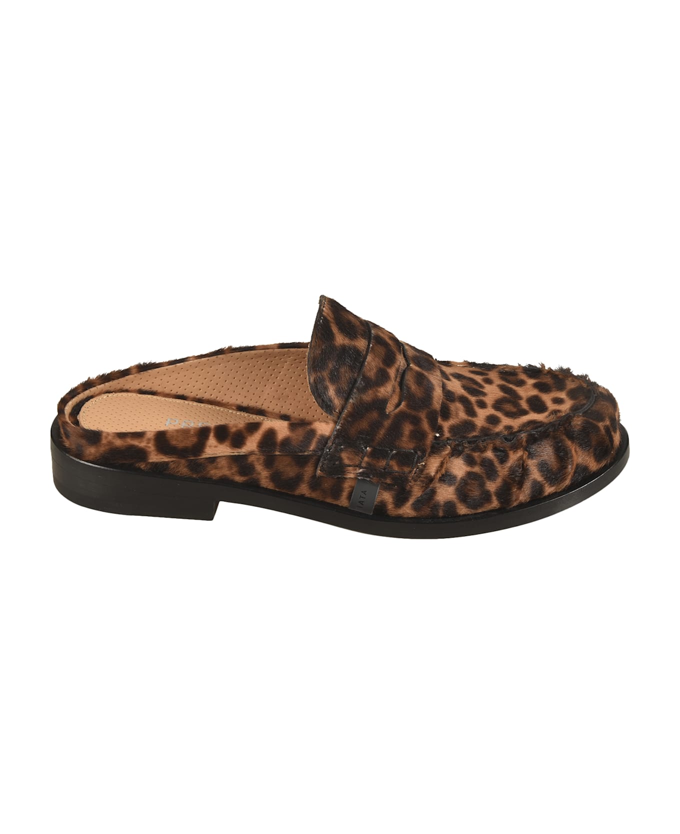 Premiata Fringe Leopard Print Mules - Fantasia
