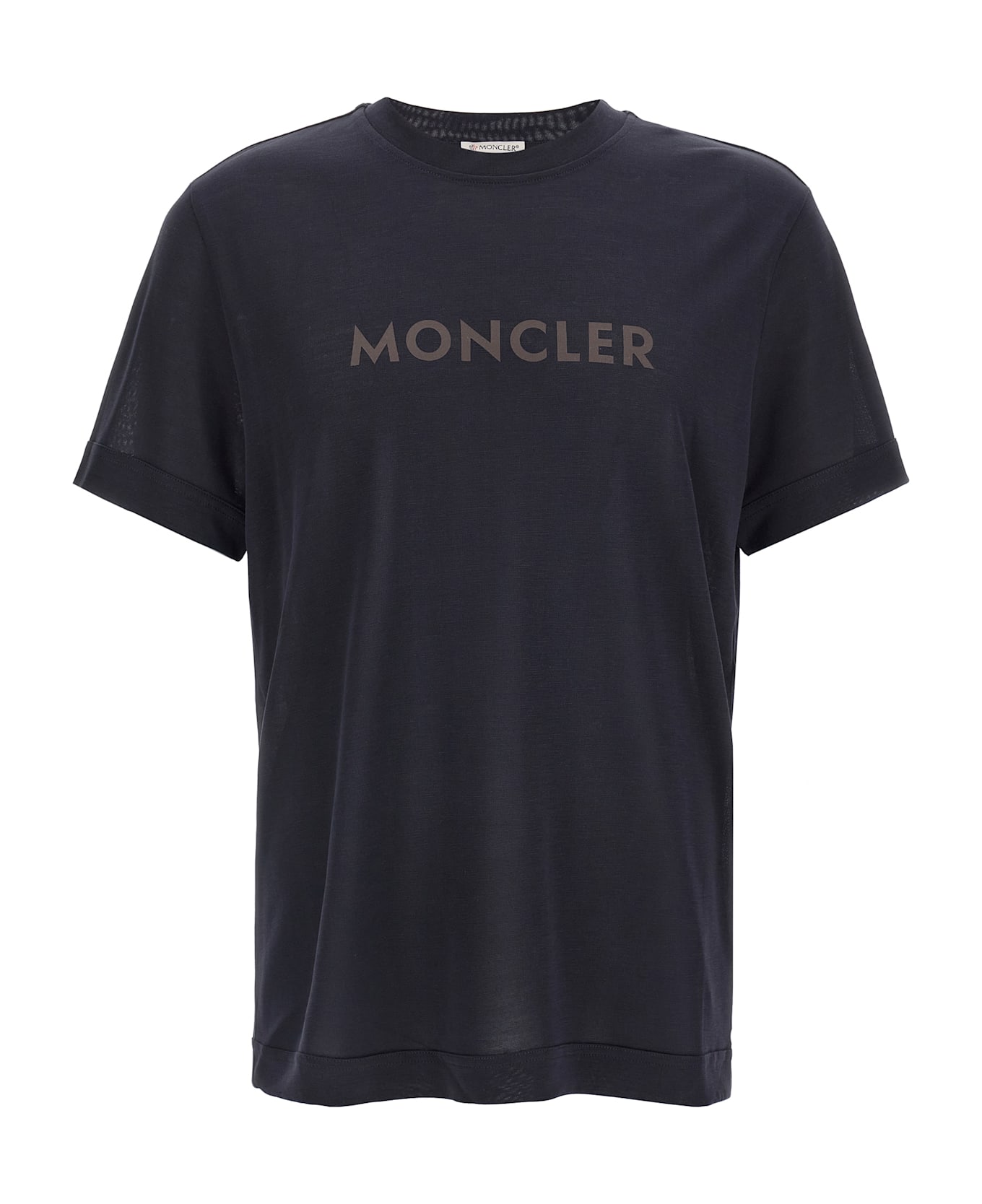 Moncler Printed T-shirt - Blue