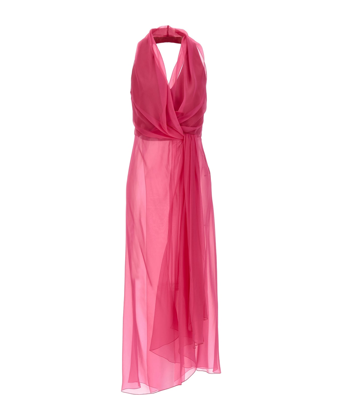 Alberta Ferretti Chiffon Top - Fuchsia