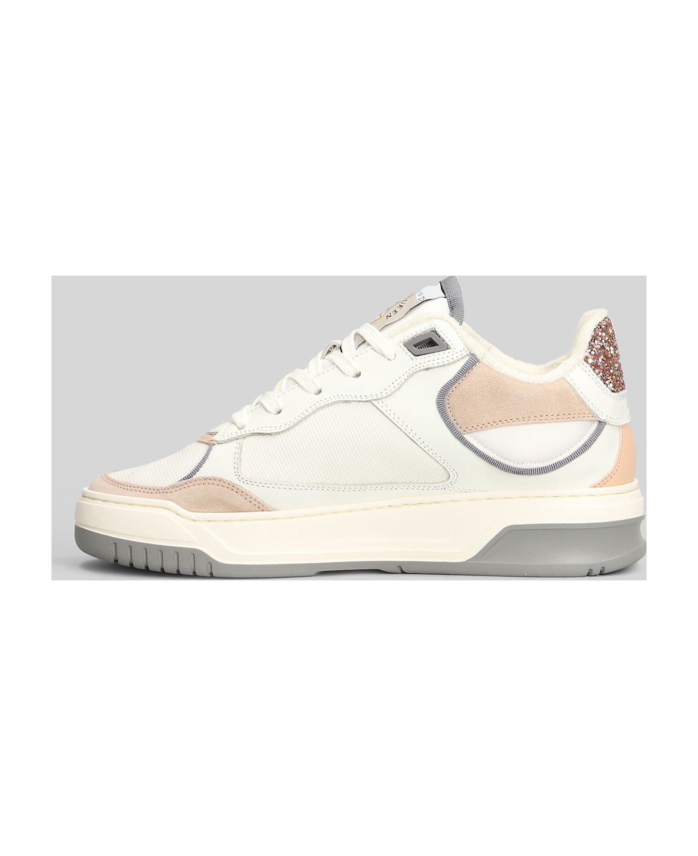 AMA-BRAND Sneakers In White Suede And Leather - white