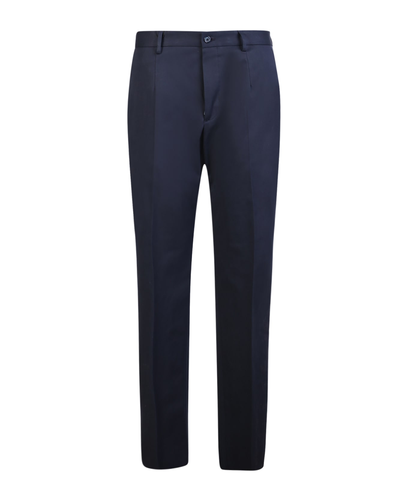 Dolce & Gabbana Logo Patch Tailored Trousers - Blue
