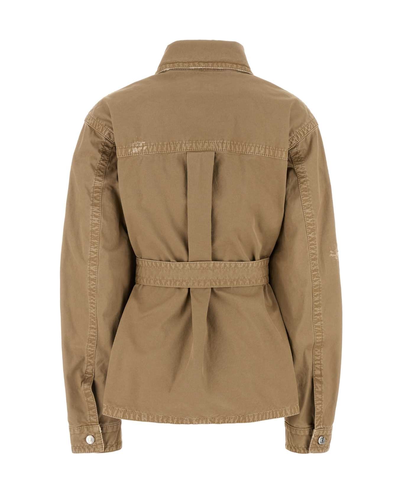 Dsquared2 Beige Cotton Jacket - KAKI