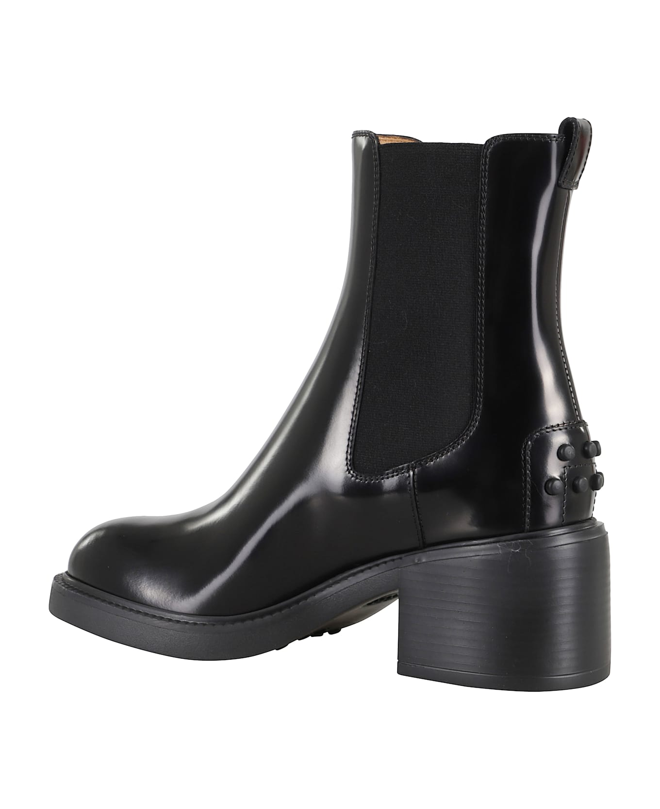 Tod's Gomma T60 73l Tronchetto Elastico - Nero