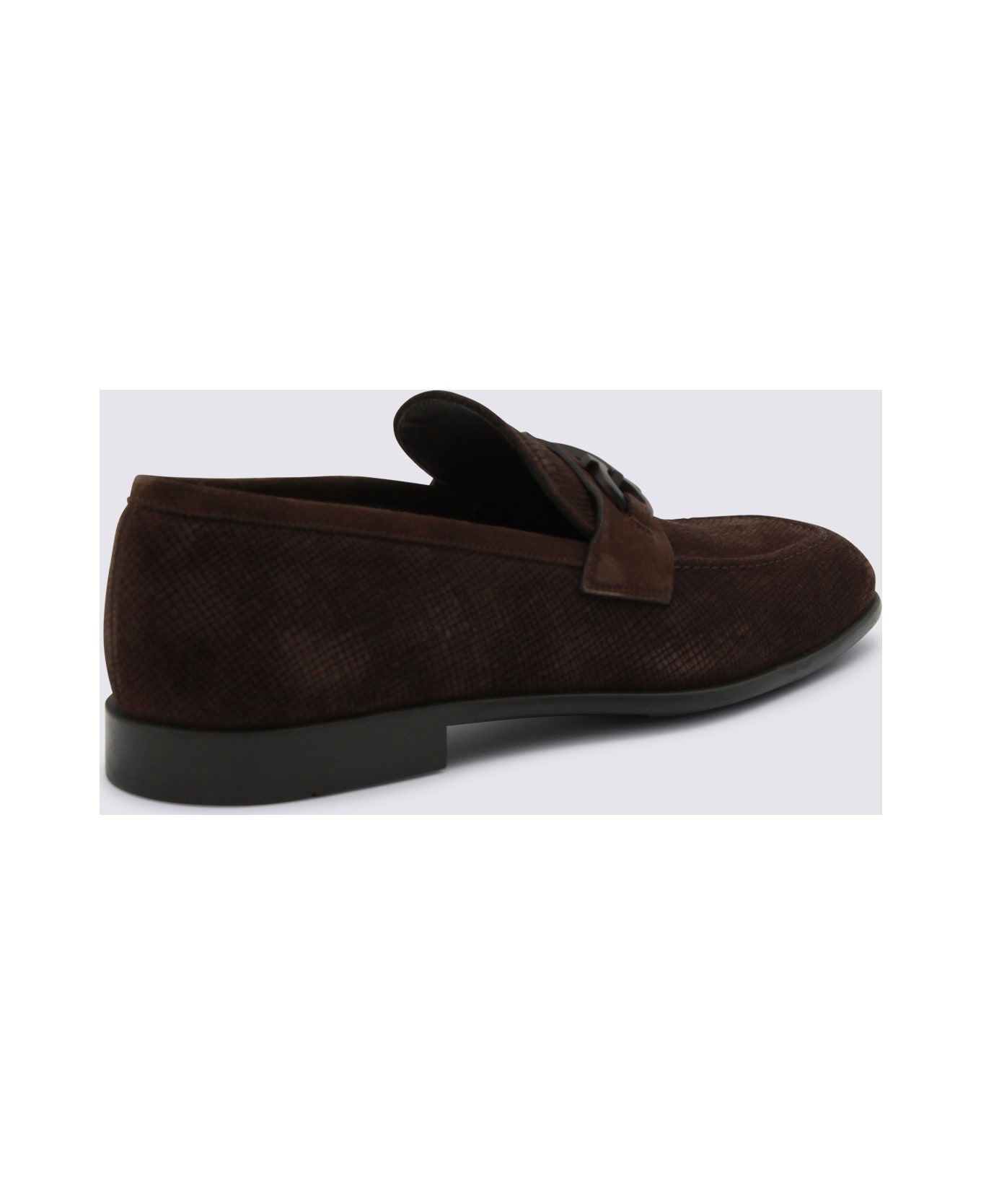 Ferragamo Dark Brown Leather Foster Loafers - BARK || BARK || BARK
