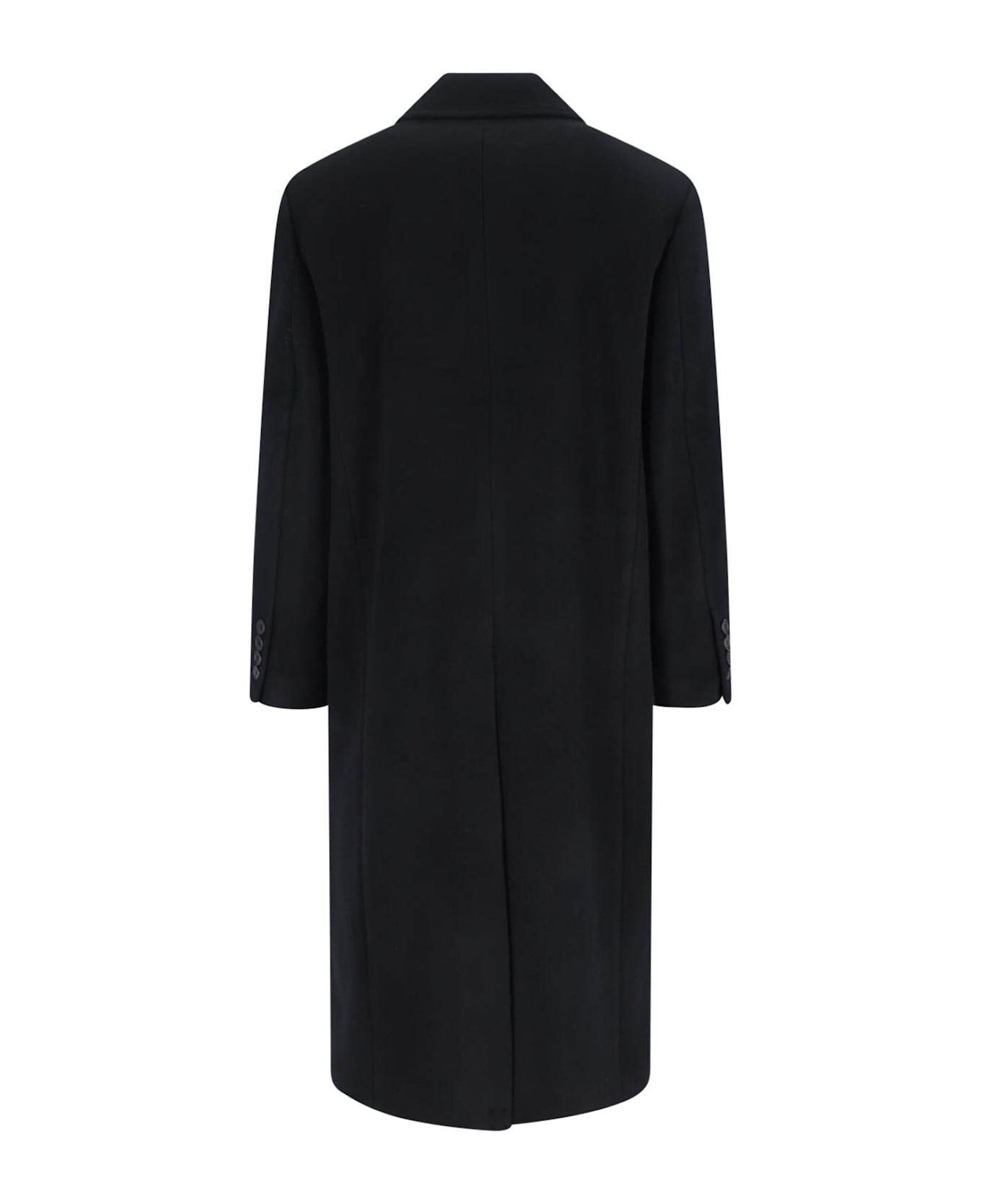 Dunst Double-breasted Wool And Cashmere Coat - Black  