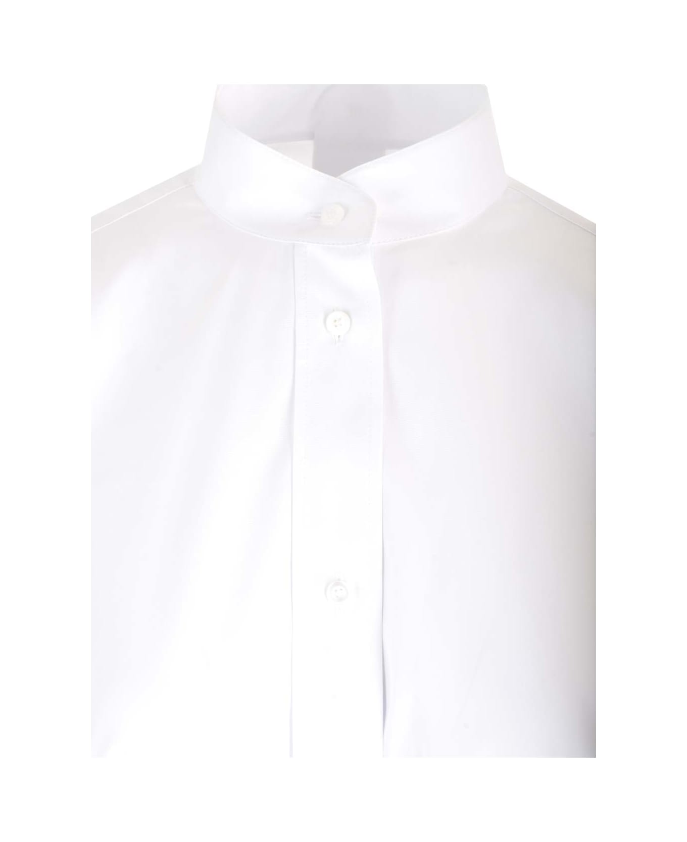 Fendi White Cotton Polystyrene Midi Dress - Barley ワンピース＆ドレス