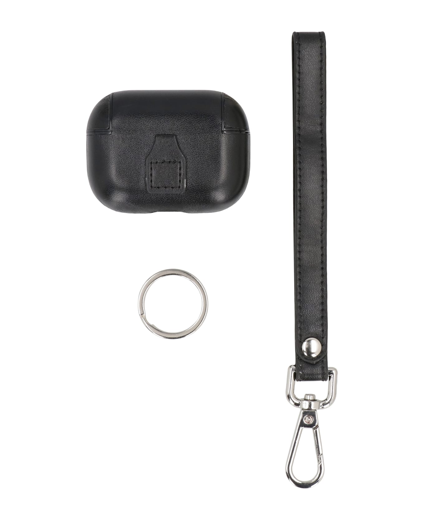 Palm Angels Airpods Case With Shoulder Strap - black