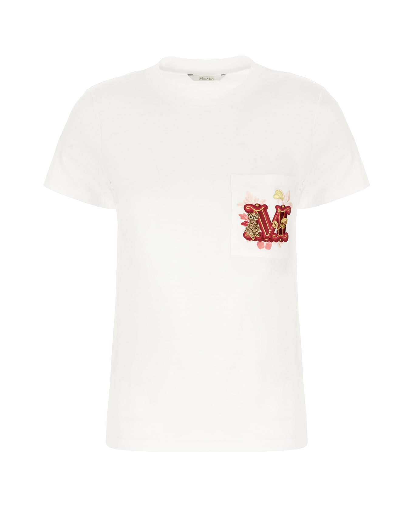 Max Mara White Cotton T-shirt - bianco
