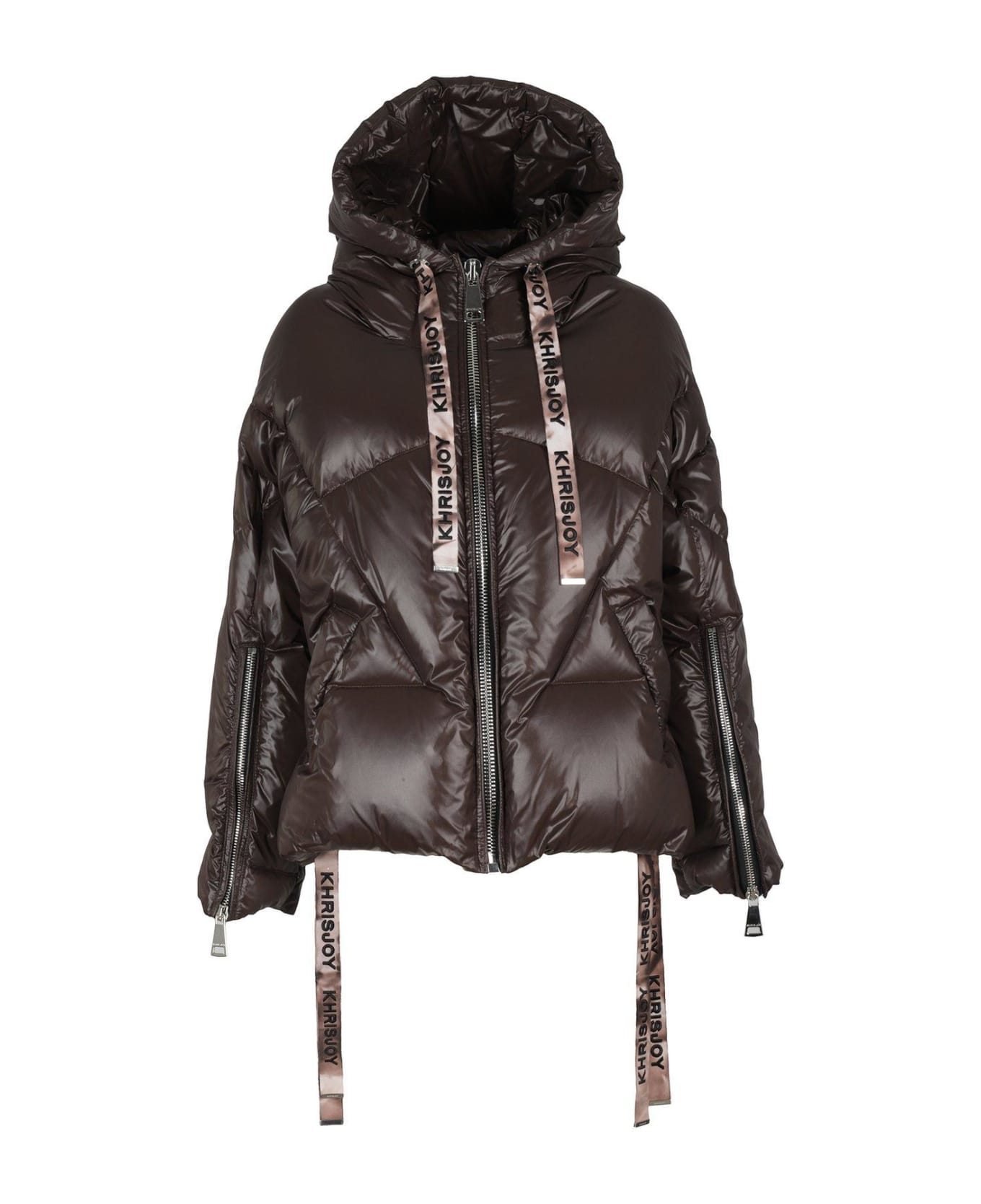 Khrisjoy Puff Khris Shiny Zip-up Quilted Jacket