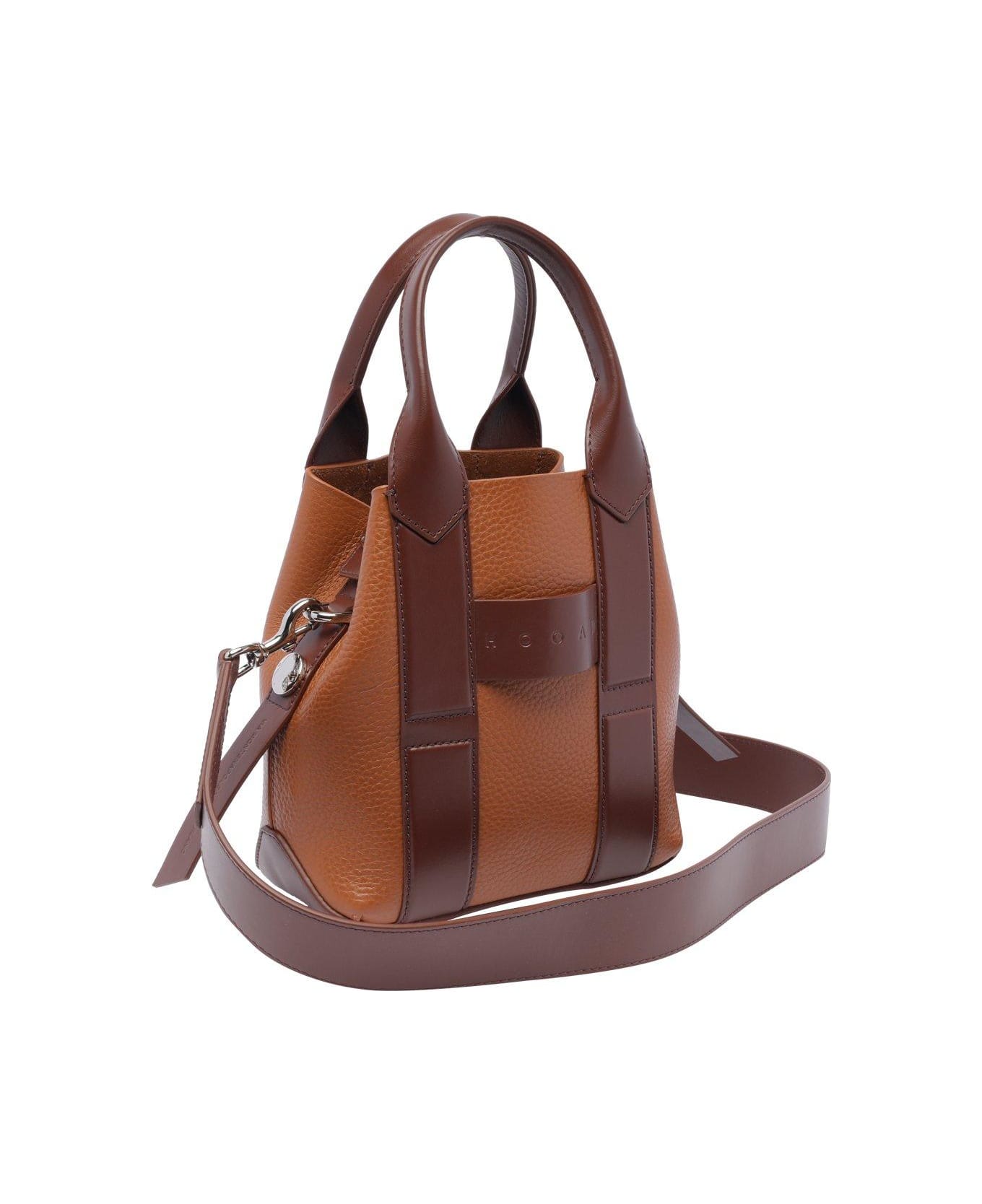 Hogan Small Script Shopping Bag - Brown