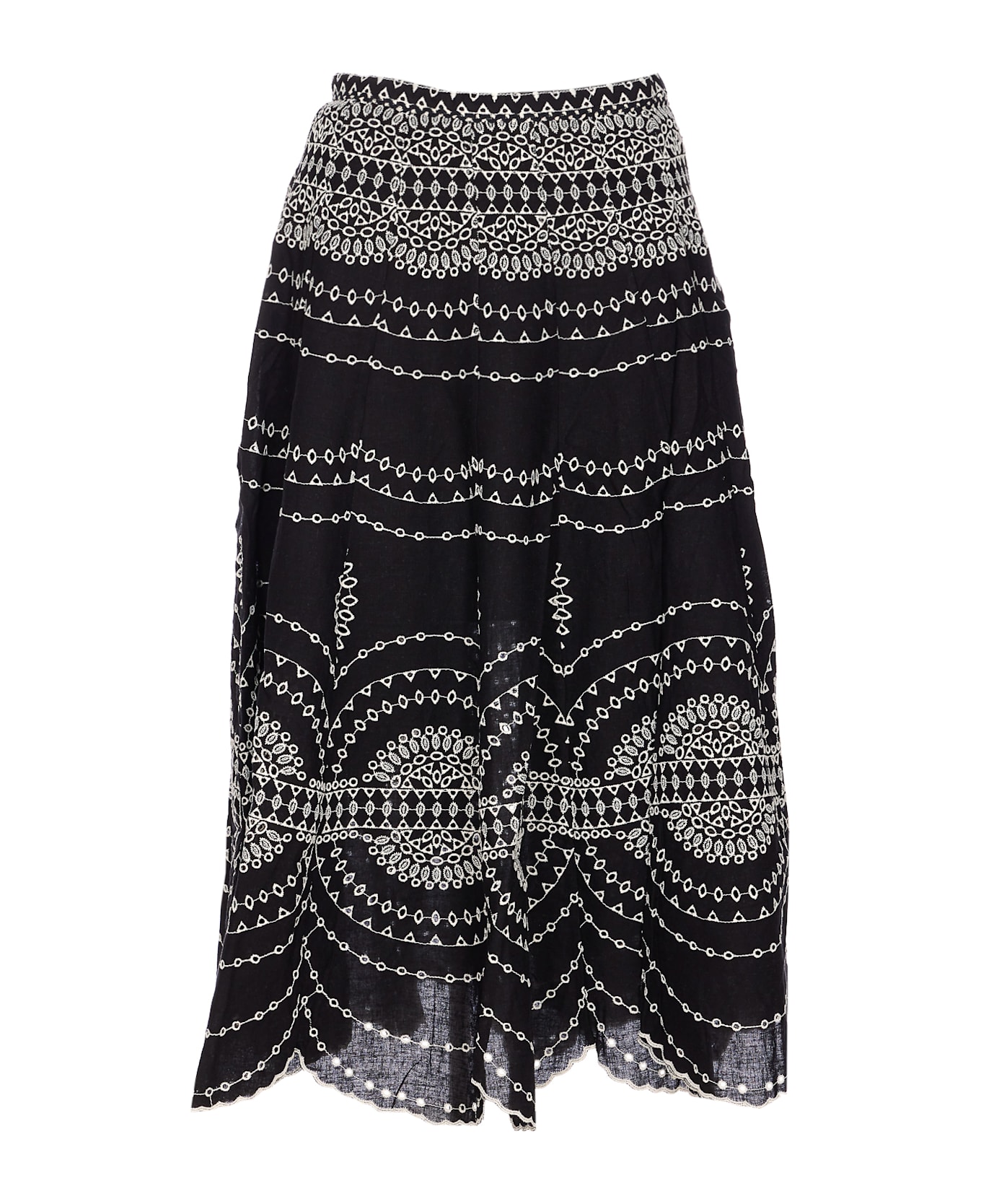 Charo Ruiz Midi Livvy Skirt - Black