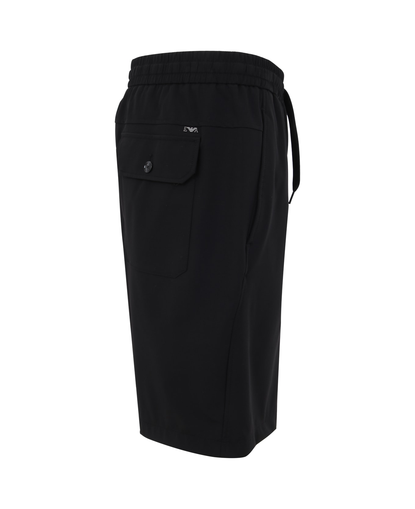 Emporio Armani Knitted Shorts - Black