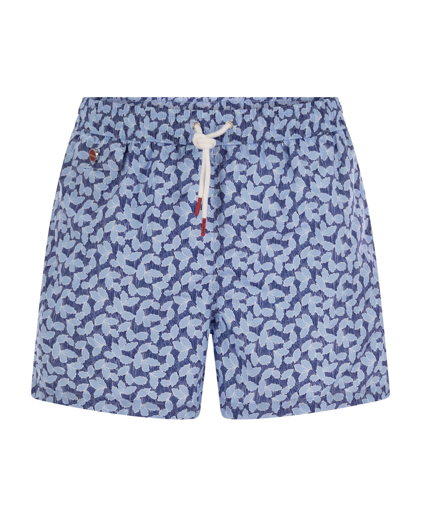 Kiton Patterned Beach Boxers - Blue