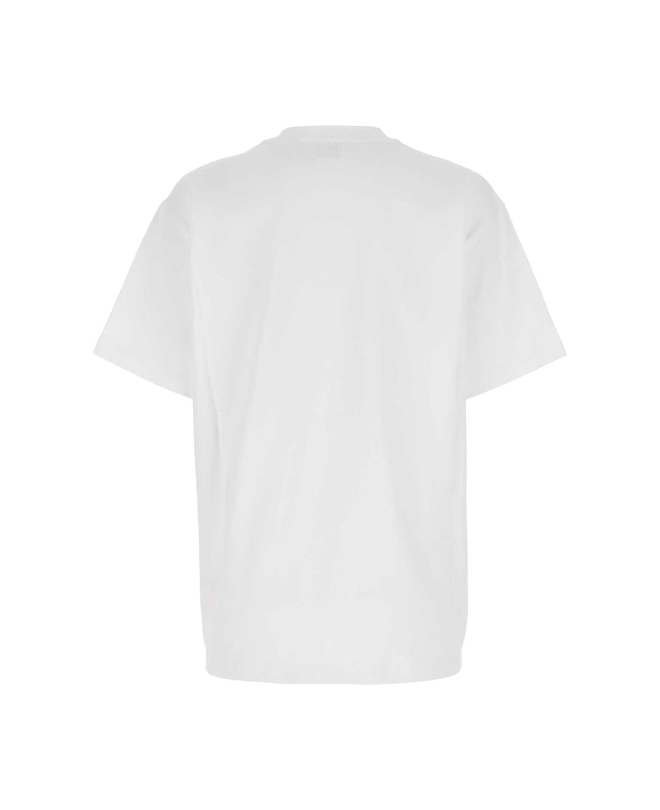 Burberry Embellished Crewneck T-shirt - White