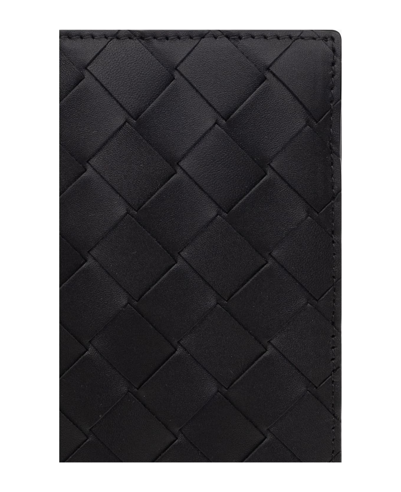 Bottega Veneta Passport Holder - BLACK