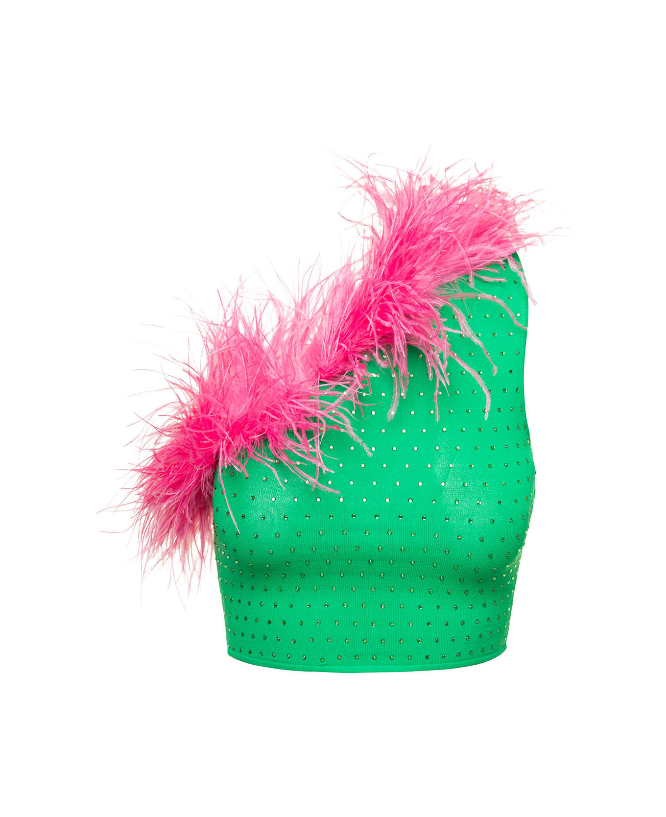 Chiara Ferragni M03 Cf Strass Knitwear - Bright Green トップス