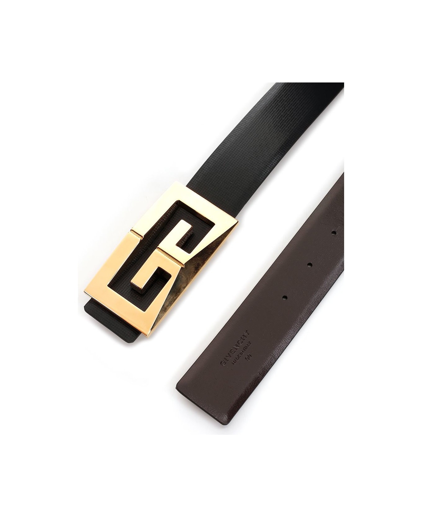 Givenchy 2g Reversible Leather Belt - White