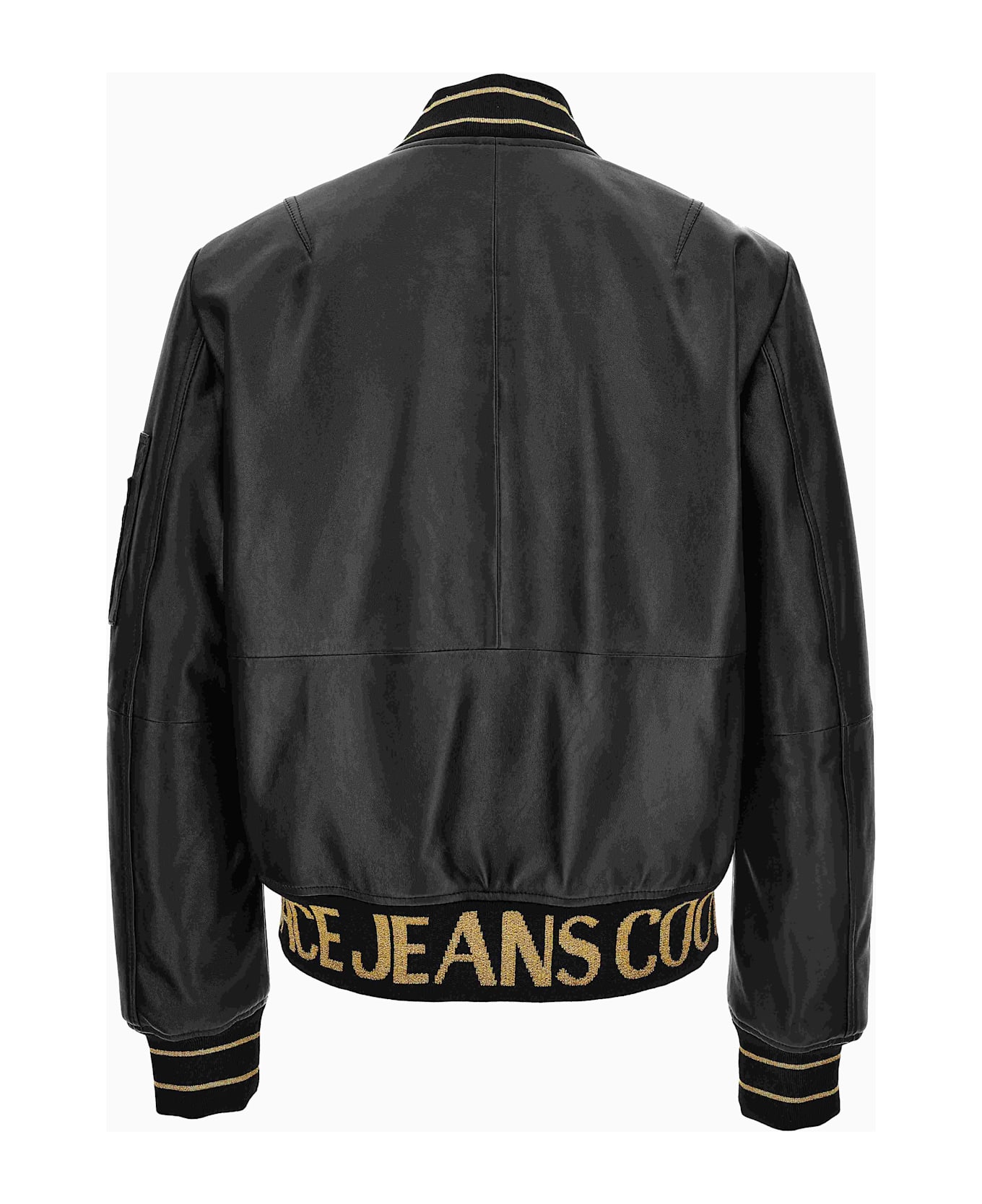 Versace Jeans Couture Men
s Leather Jacket - Black