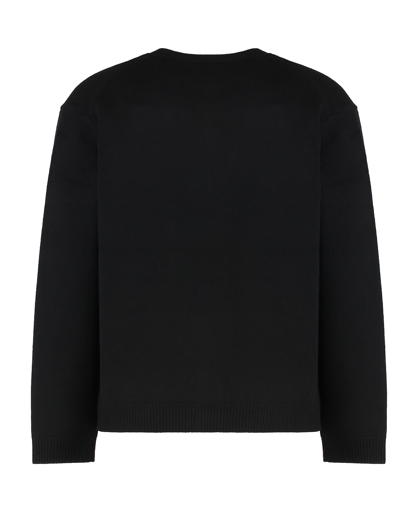 Maison Kitsuné Merino Wool Cardigan - black