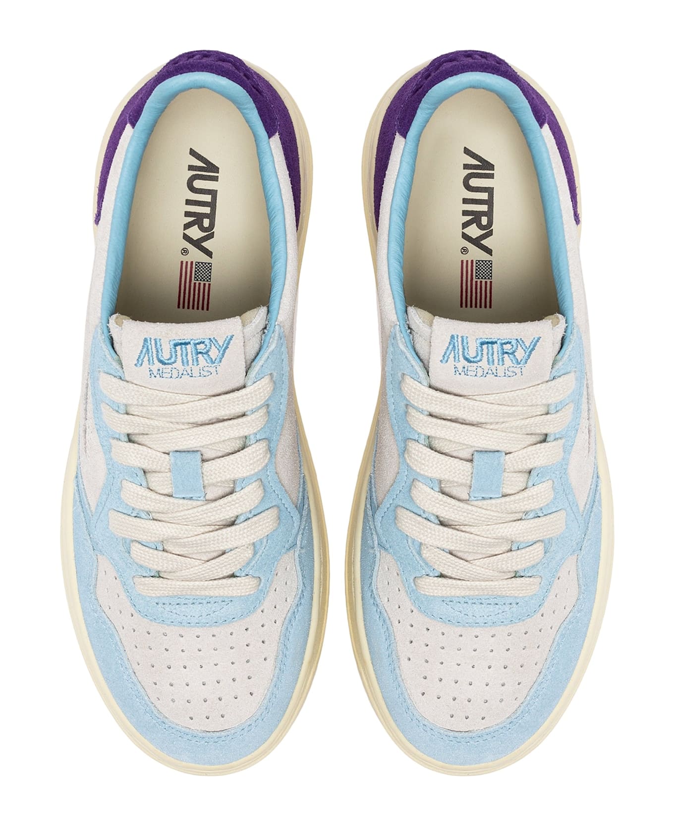 Autry Medalist Low Tric Suede - Prt/mauve
