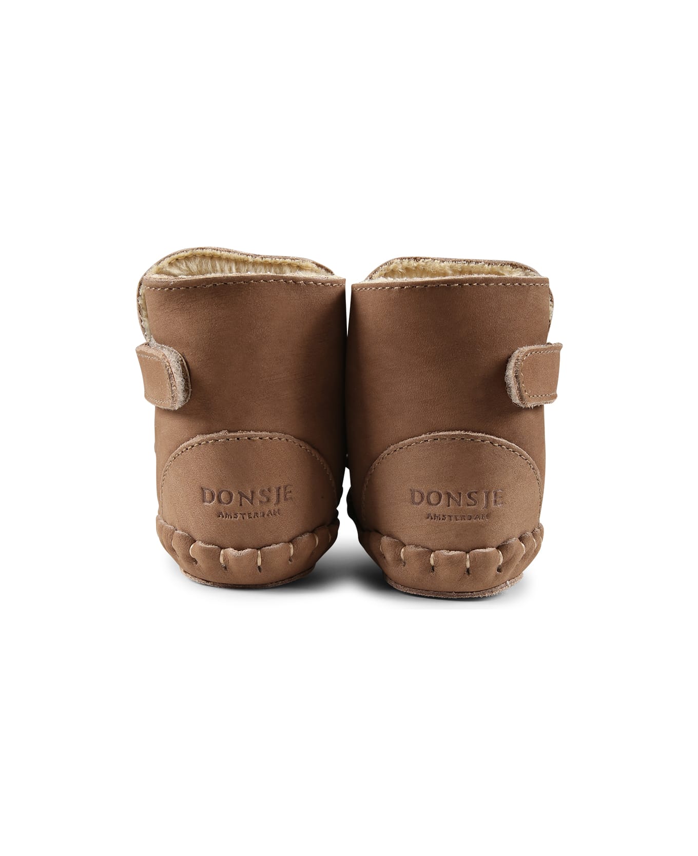 Donsje Brown Ankle Boots For Babykids With Koala - Brown