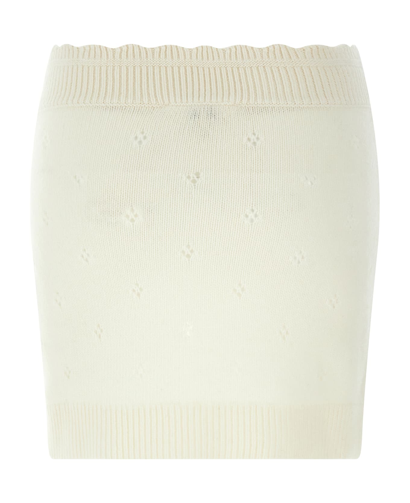 Chloé Jacquard Logo Skirt - White