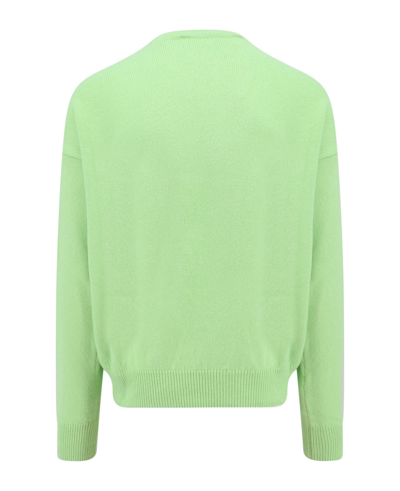 Palm Angels Douby Intarsia Sweater - Green