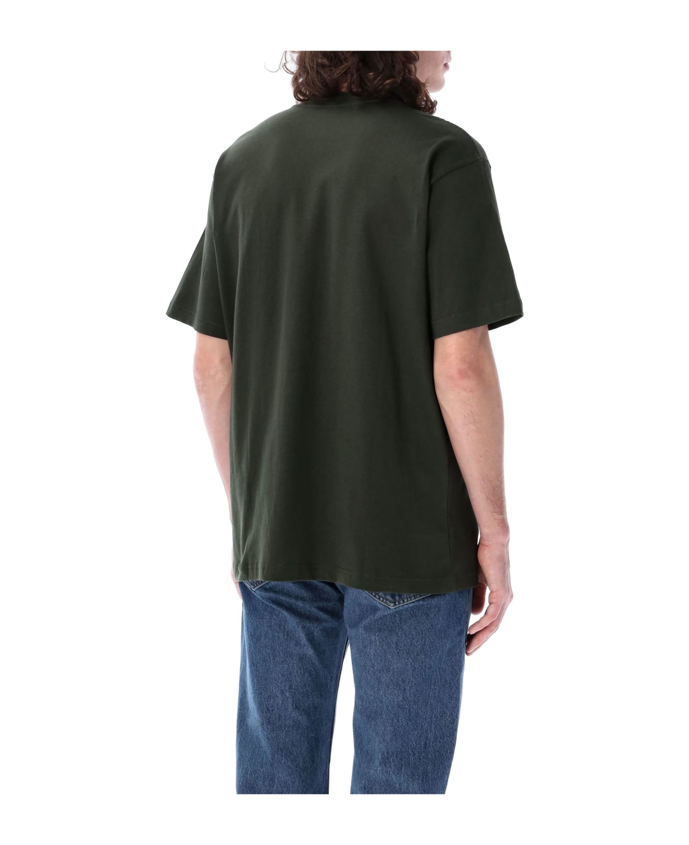 Filson Embroidered Pocket T-shirt - DK GREEN