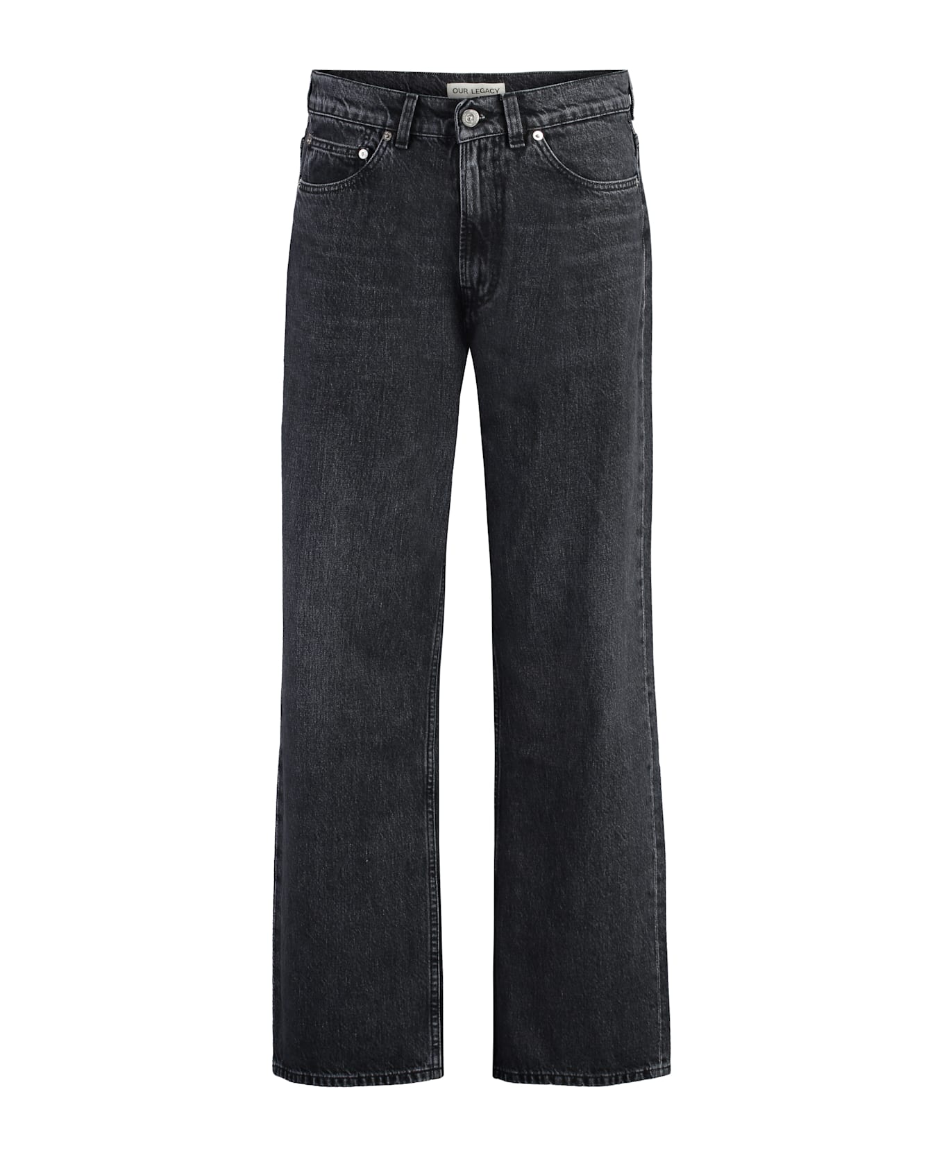 Our Legacy Third Cut Wide-leg Jeans - black