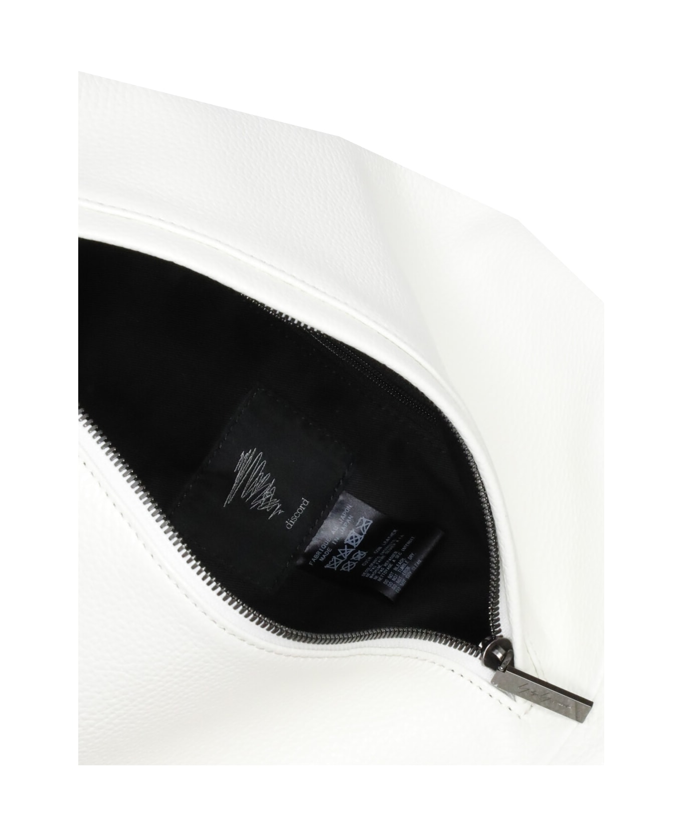 Discord Yohji Yamamoto Leather Shoulder Bag - White