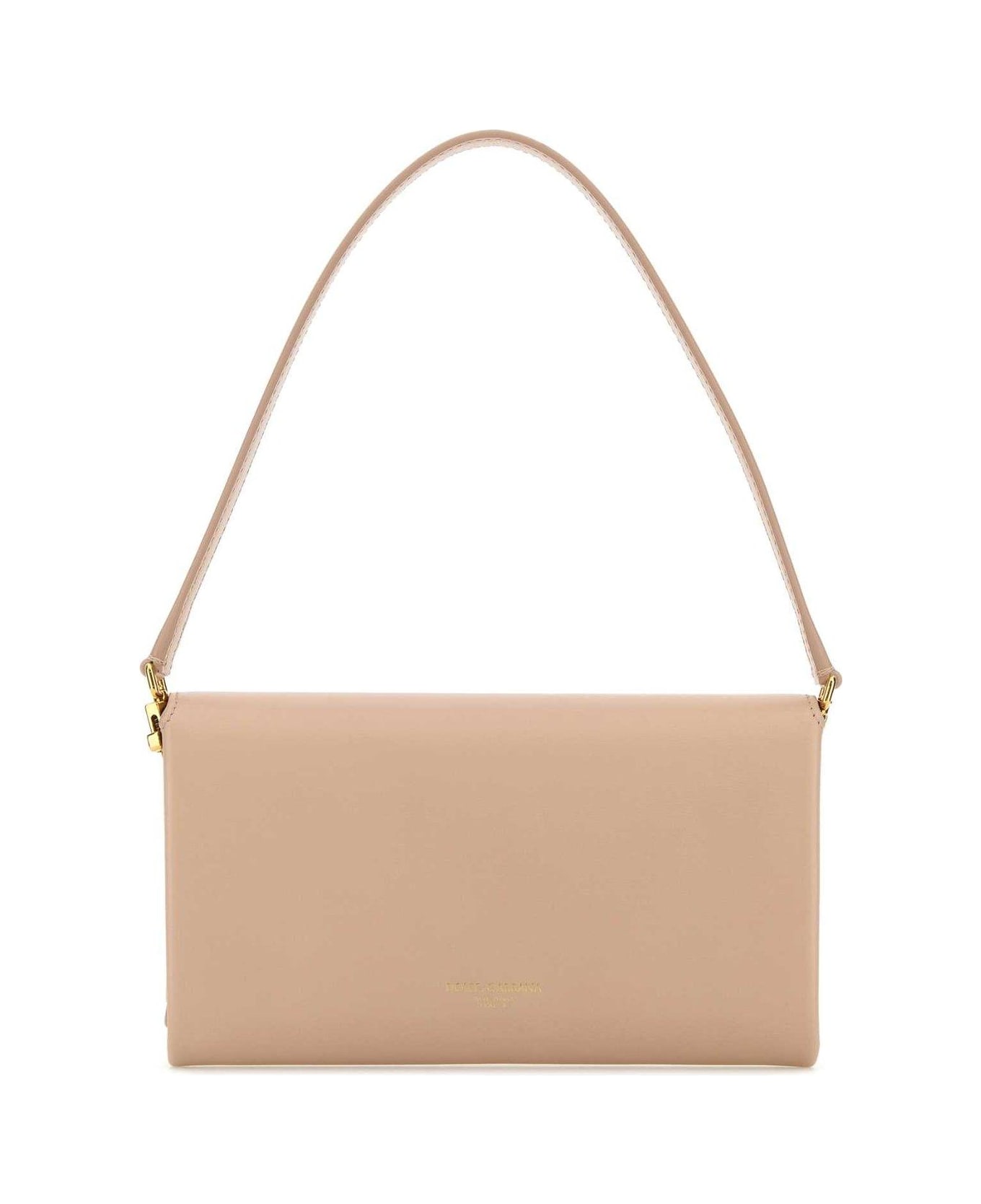 Dolce 
Gabbana Powder Pink Leather Marlene Clutch - NUDO1 ショルダーバッグ