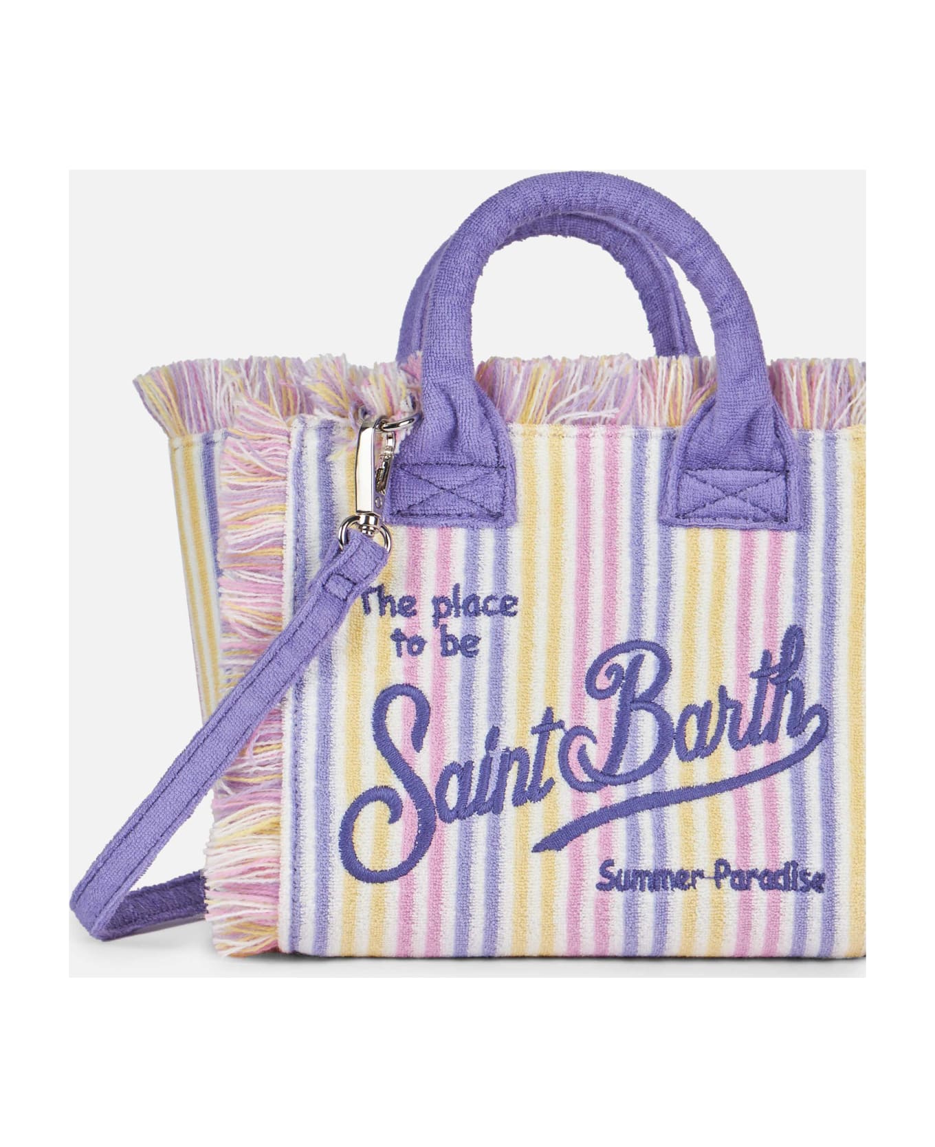 MC2 Saint Barth Striped Terry Embossed Mini Vanity Bag - RIGATO