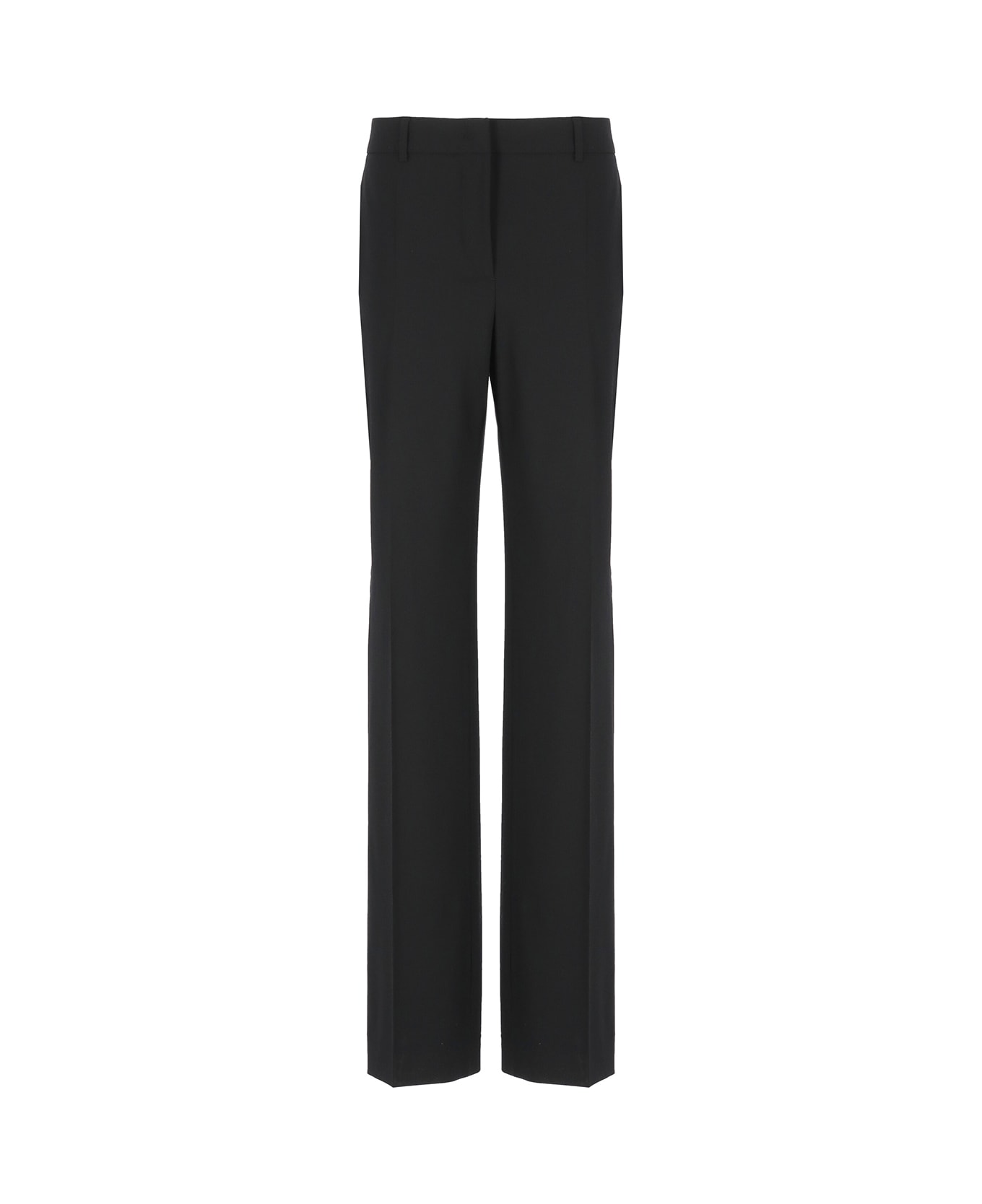 Alberta Ferretti Wool Trousers - Nero