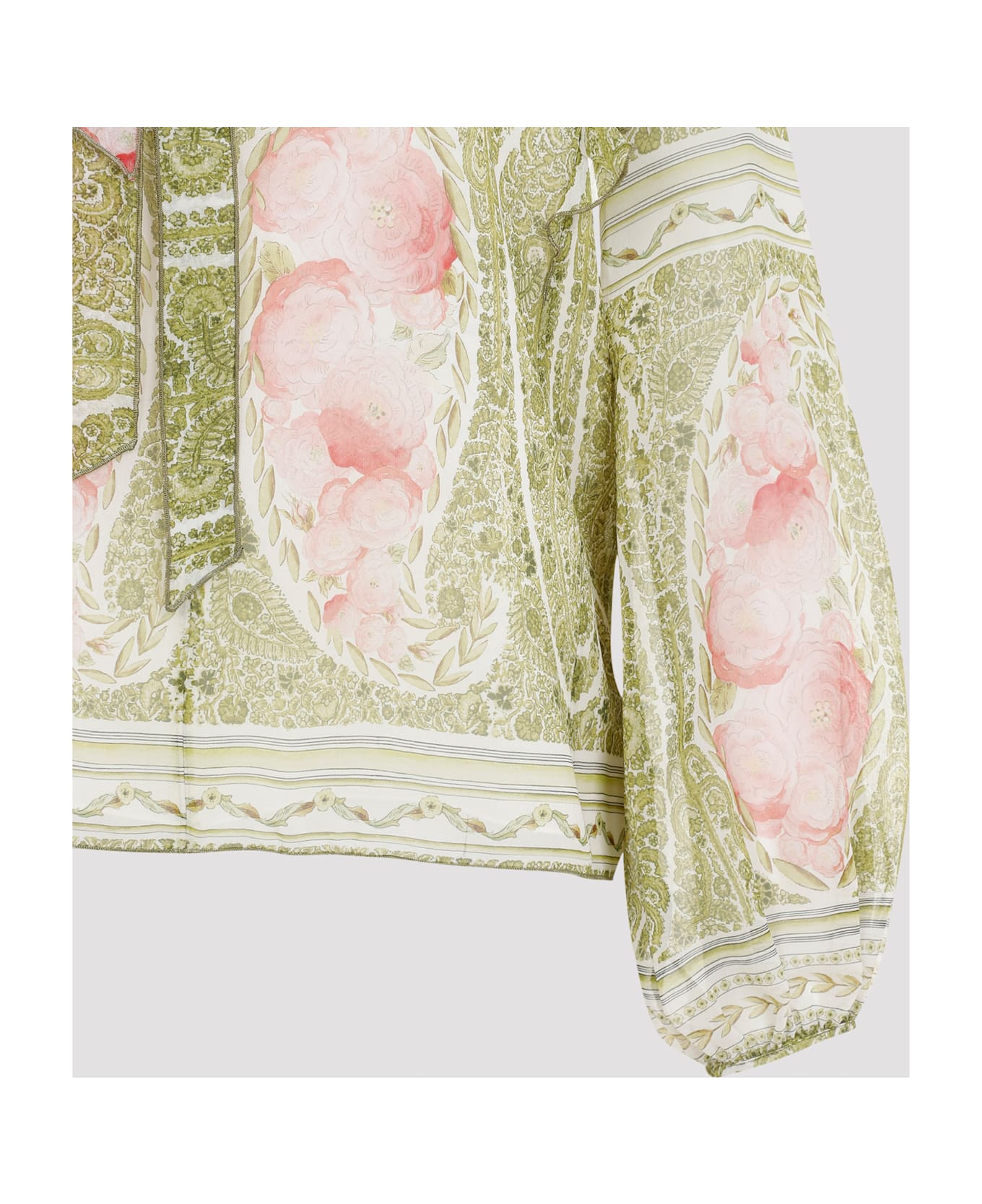 Giambattista Valli Printed Blouse - Green Rose