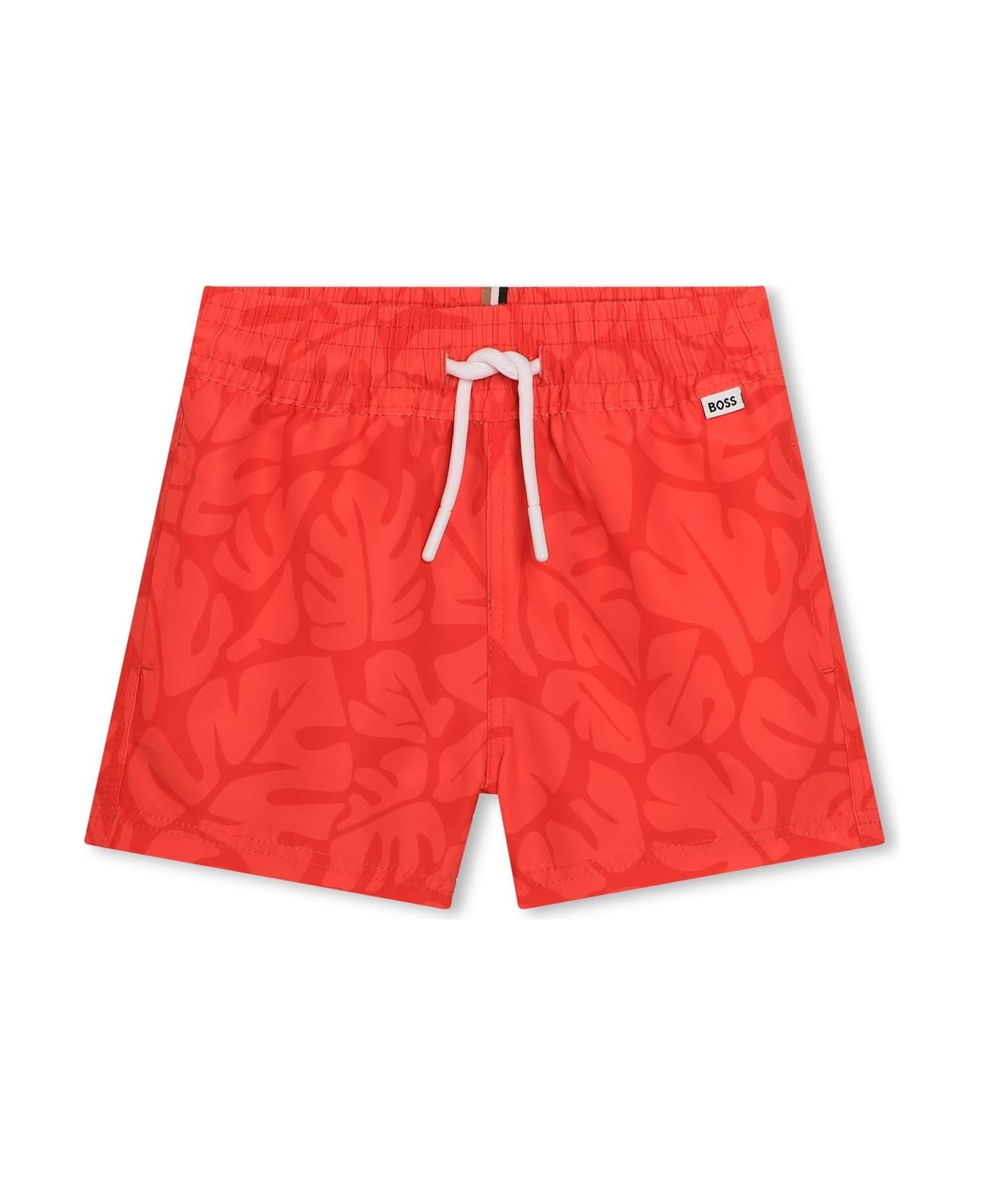 Hugo Boss Swimsuit With Drawstring - Red