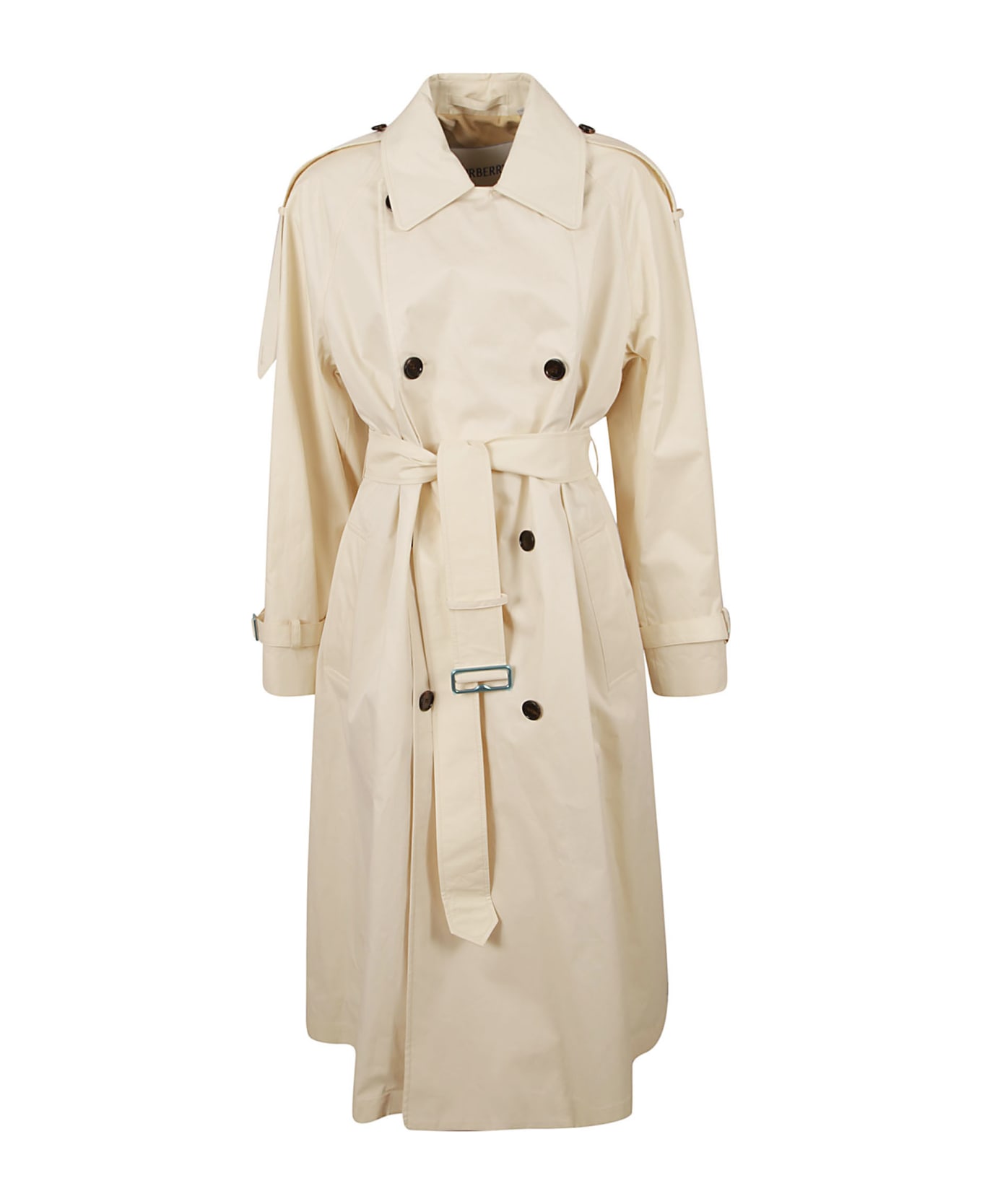 Burberry Double-breasted High Waist Belted Trench - Calico