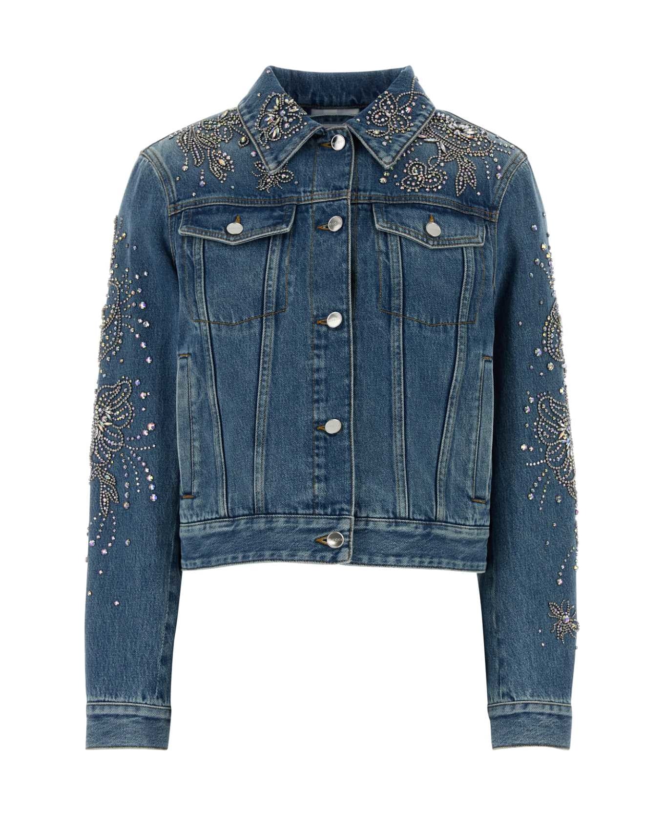Gucci Denim Jacket - BLUEANDBEIGESTRIPES