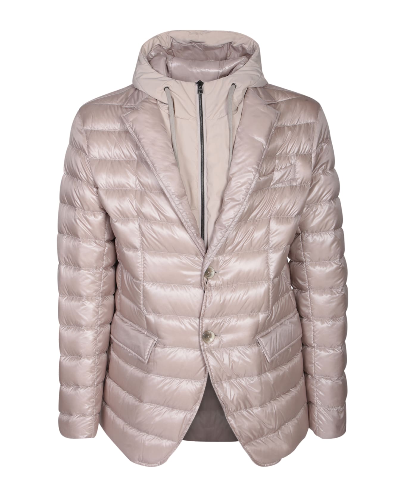 HERNO タウンヘスト PI0601DIC12017Z 3130GIALLOAVORIO Herno - Hooded Puffer Jacket
