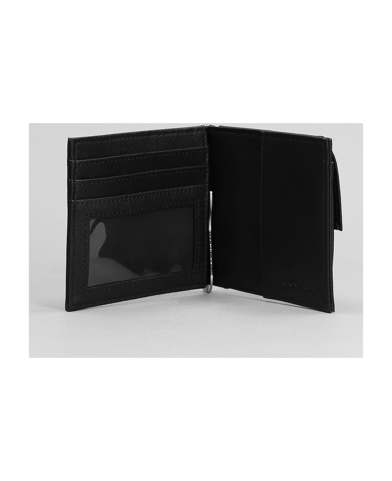 Emporio Armani Wallet In Black Polyamide - Black