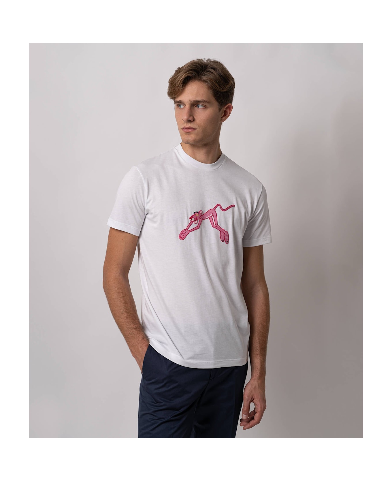 Larusmiani T-shirt Pink Panther T-Shirt - White