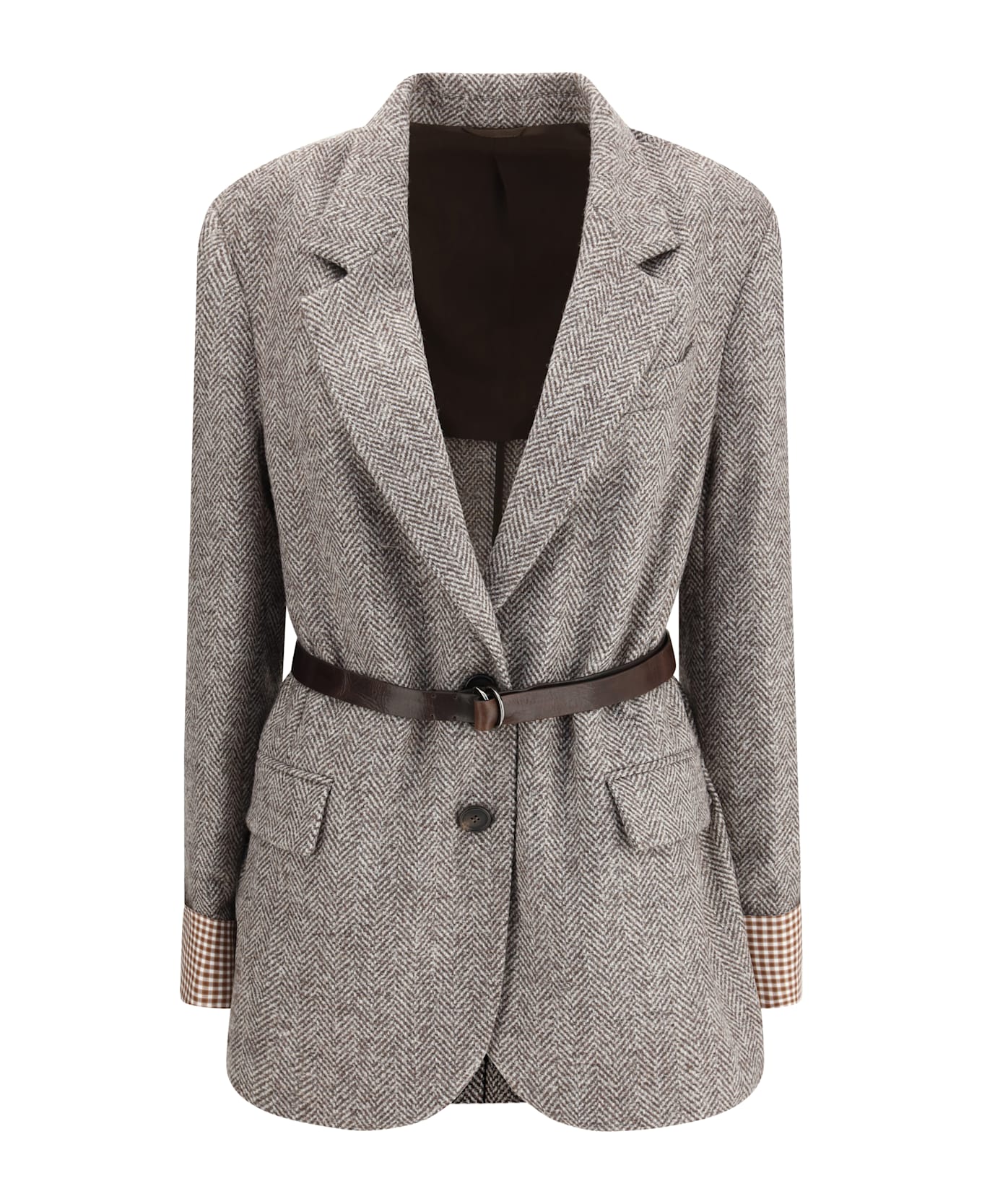 Brunello Cucinelli Patterned Wool Jacket