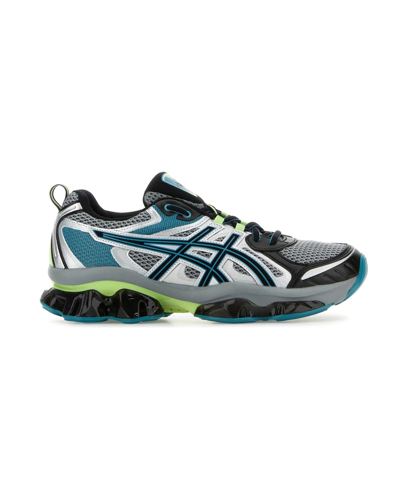 Asics Multicolor Mesh And Rubber Gel Quantum Kinetic Sneakers - GRAVELBLACK