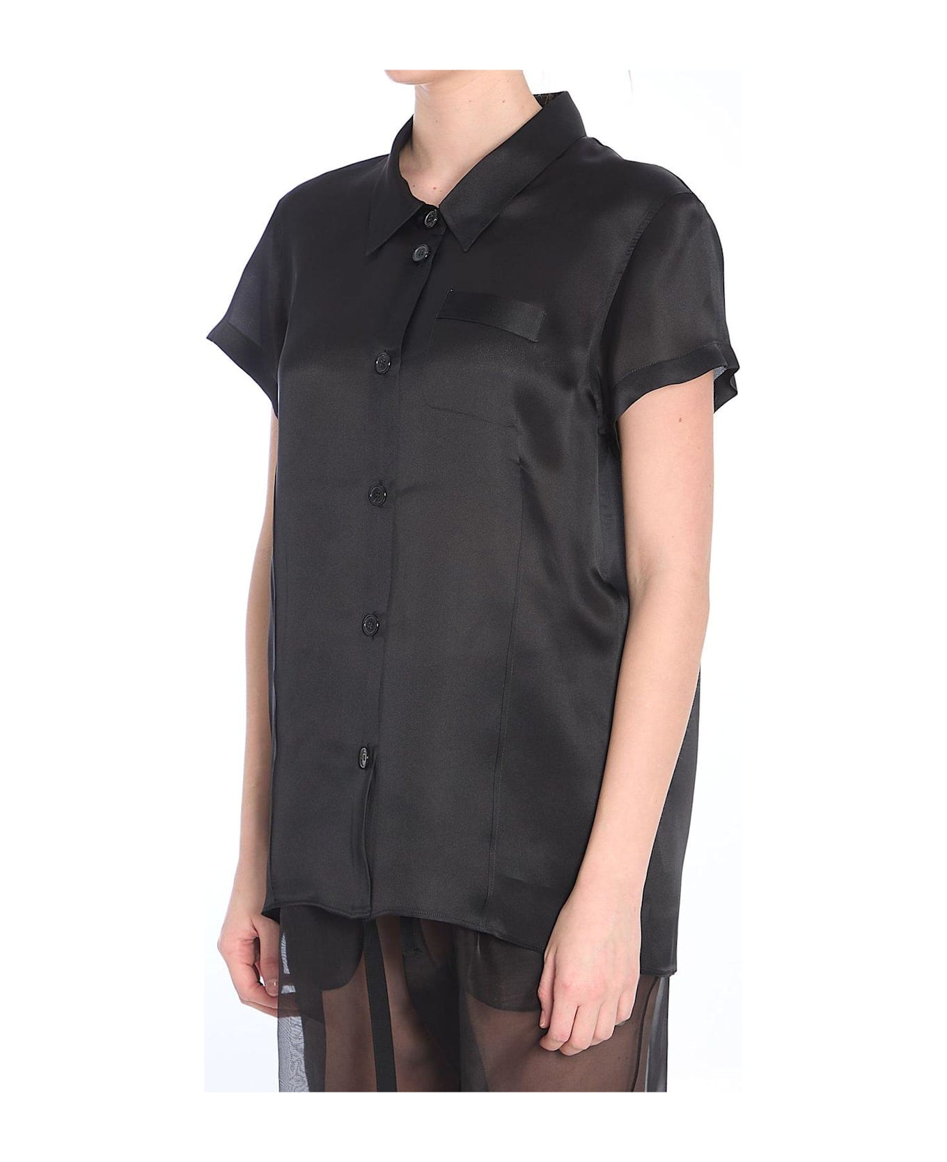 Khaite Keefe Button-up Blouse - BLACK