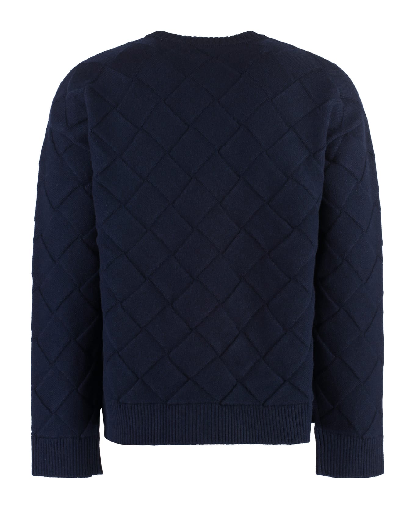Bottega Veneta Crew-neck Wool Sweater - blue