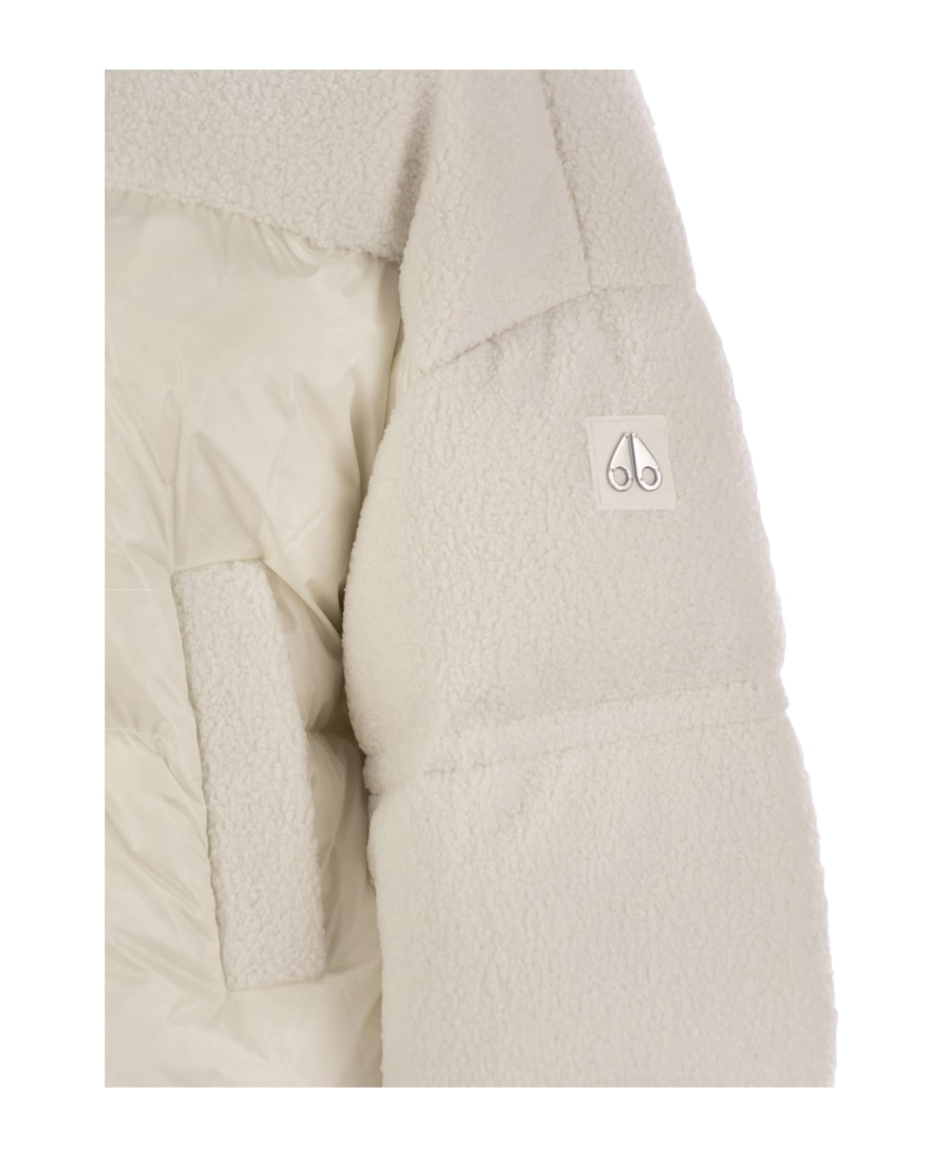 Moose Knuckles Agate Puffer - Short Down Jacket - Milk
